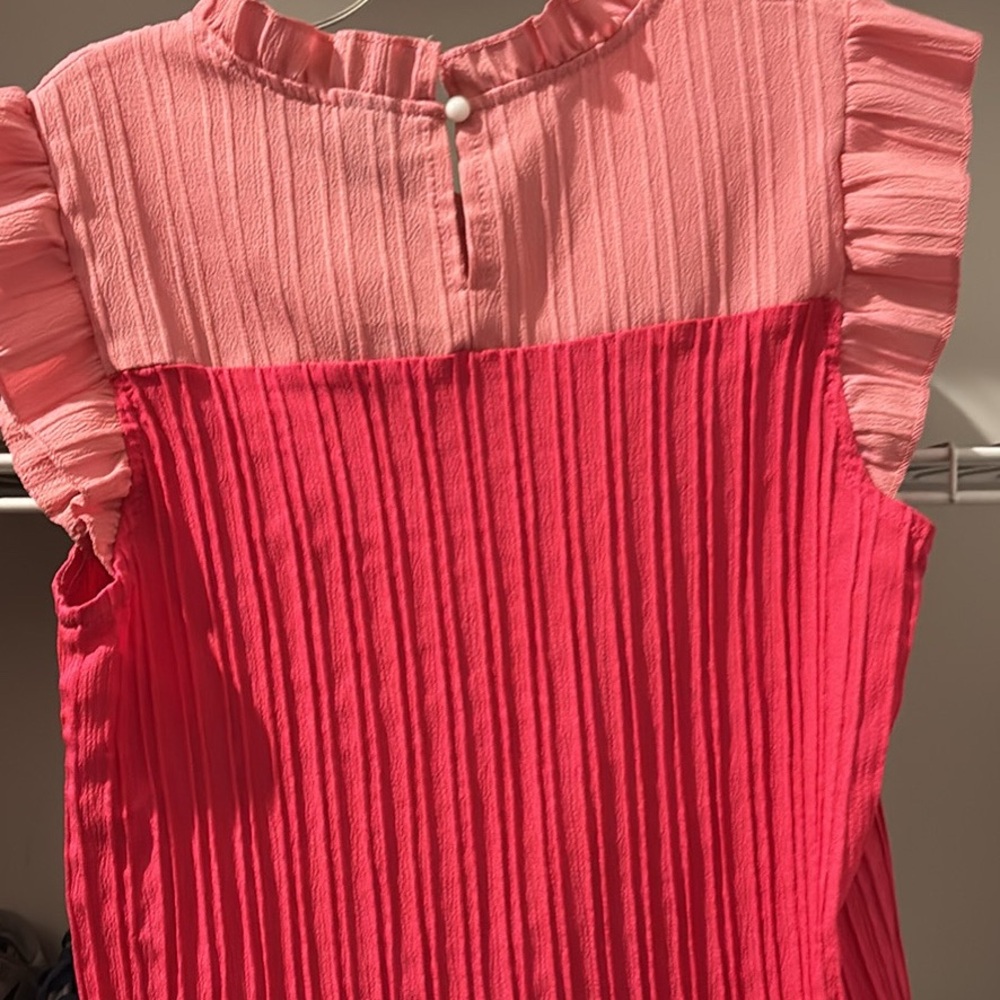Pink and Red Ruffle shirt - Picture 2 of 2